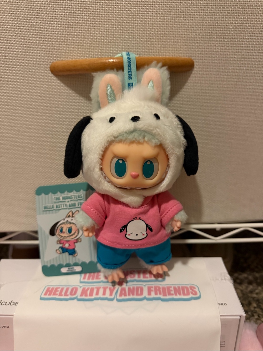 Hello Kitty and Friends Plush Bunny Key/Card Holder - Pink & White